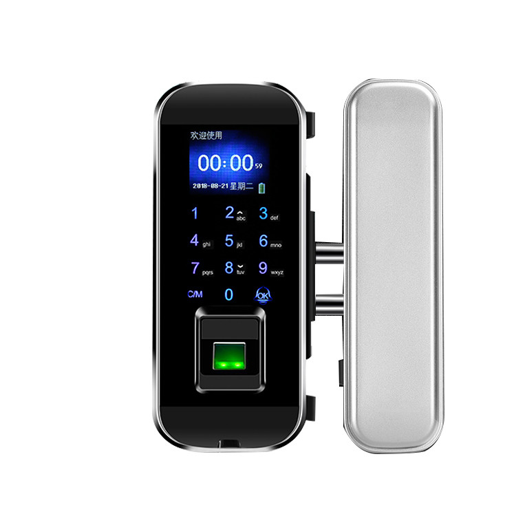 Biometric keyless entry door lock fingerprint Door Lock For Glass Door
