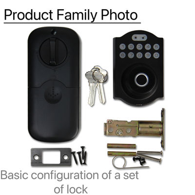 Aluminum Alloy Residential Electronic Lock Fingerprint Smart Lock Tuya App