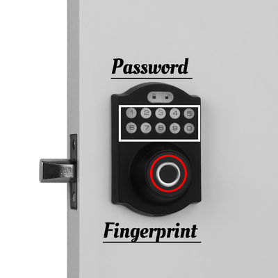 Aluminum Alloy Residential Electronic Lock Fingerprint Smart Lock Tuya App