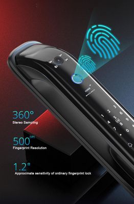 Aluminum Fingerprint Digital Door Lock Keyless Smart Door Lock With Handle