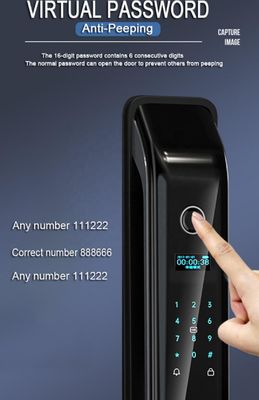 Aluminum Fingerprint Digital Door Lock Keyless Smart Door Lock With Handle