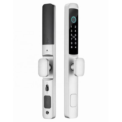 Zinc Alloy Waterproof Smart Door Lock Silver / Black High Security Smart Lock