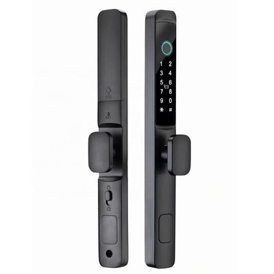 Zinc Alloy Waterproof Smart Door Lock Silver / Black High Security Smart Lock