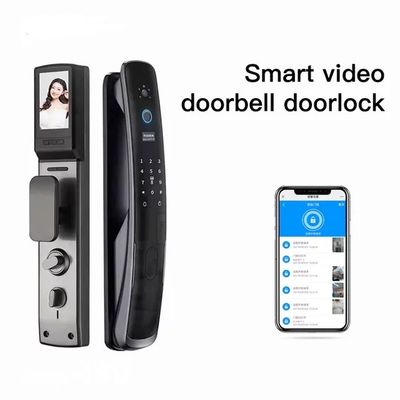 Household Tuya Wifi Smart Door Lock With Face Recognition