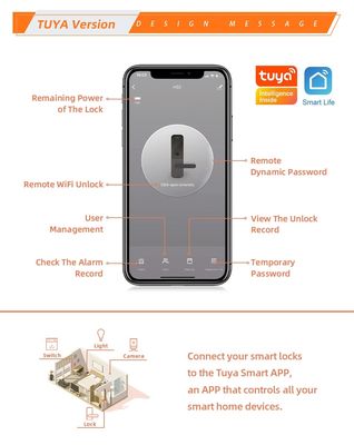 Family Push Pull Door Lock Smart Electronic Digital Door Lock