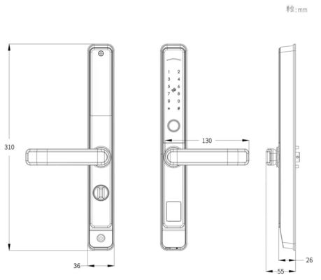 Family Push Pull Door Lock Smart Electronic Digital Door Lock