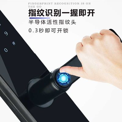 OEM ODM Schwarz RFID Smart Door Lock mit Fingerabdruck und Passwort