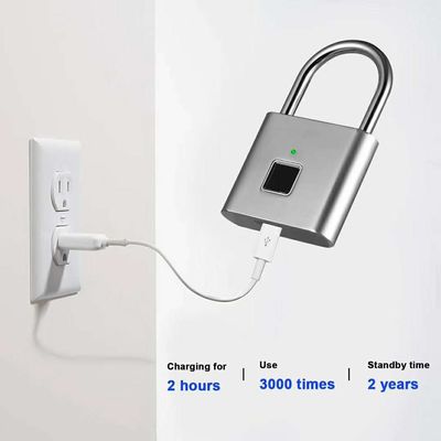 OEM ODM Biometric Smart Fingerprint Padlock Outdoor For Bag /D Luggage