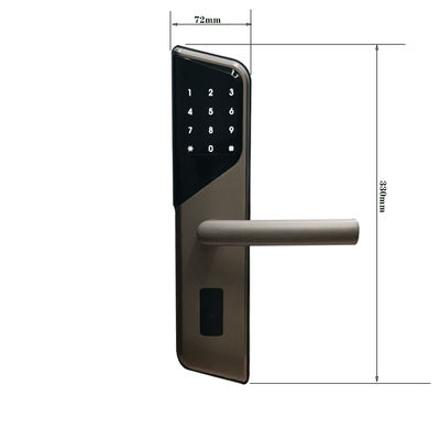 Aluminum Alloy Smart Hotel Lock Biometric Digital Card Door Lock
