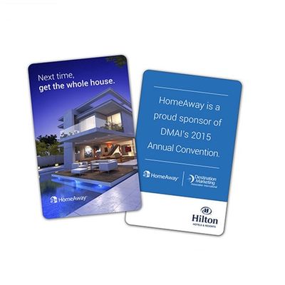 Waterproof / Weatherproof Hotel Door Lock Card Customized logo
