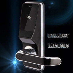 Manual RFID Electronic Door Lock , Zinc Alloy Smart Card Hotel Lock