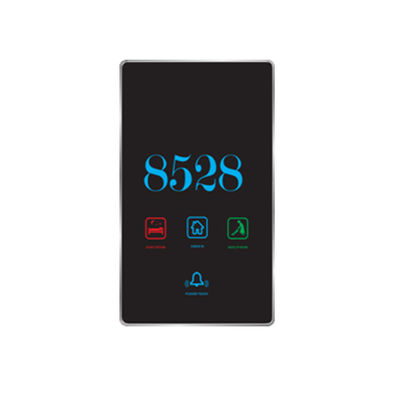 ABS Door Lock Accessory DND Panel With Doorbell Black / Brown Color
