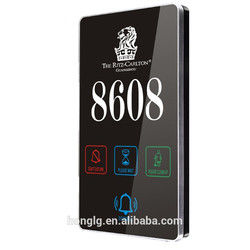 ABS Door Lock Accessory DND Panel With Doorbell Black / Brown Color