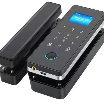 Commercial Glass Door Smart Lock Automatic Biometric Tuya Fingerprint Lock