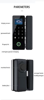 Commercial Glass Door Smart Lock Automatic Biometric Tuya Fingerprint Lock