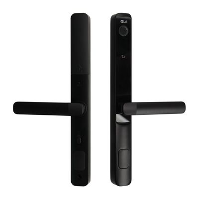 Black Home Glass Door Smart Lock For Sliding Door 2 Years Warranty