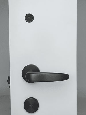 Stainless Steel RFID Hotel Lock Gray Smart Keyless Door Lock