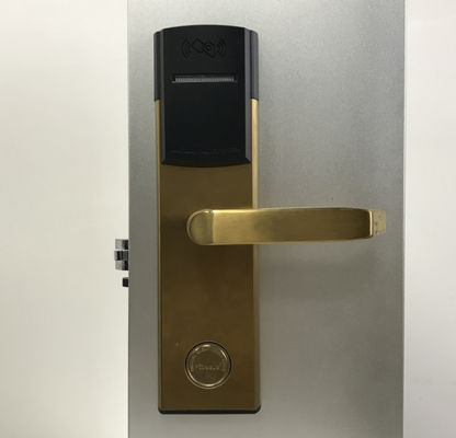 Security Intelligent RFID Hotel Door Locks 304 Stainless Steel Material