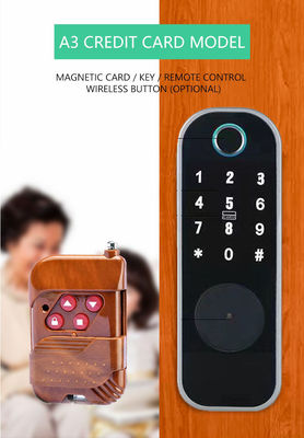 Sicherheits-Smart Rim Lock Schwarz automatisches Türschloss für Zuhause