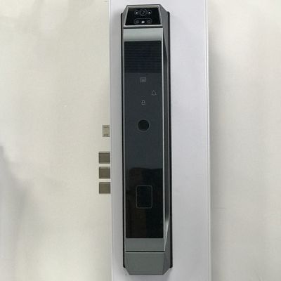 Apartment Face Recognition Smart Lock / Black Fingerprint Security Door Lock