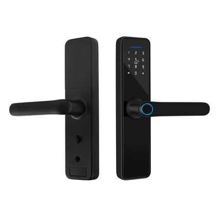 Semi Automatic Smart Door Lock Fingerprint Aluminum Alloy Material