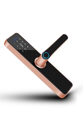 Semi Automatic Smart Door Lock Fingerprint Aluminum Alloy Material