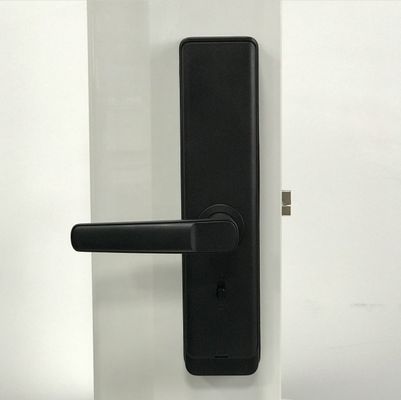 Black Tuya APP Smart Lock Fingerprint / Smart Code Door Lock