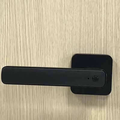Black Fingerprint Keypad Door Lock Zinc Alloy For Office / Room