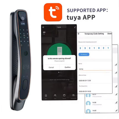 2024 heiß verkaufte Tuya Smart Locks 3D-Gesichts-Fingerabdruck-Schloss Erkennung Digitaler Passwort vollautomatisches Smart-Türschloss