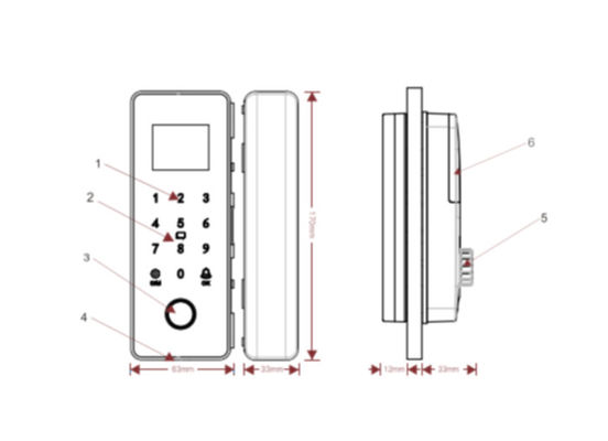 Tuya 3d Aluminum Door Lock ELA E188 Deadbolt Key Entry Glass Smart Door Lock System For Home Hotel Apartment