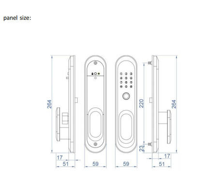 ELA E-556 Automatic Door Smart Lock Opens By Touch Without Pressing Handle