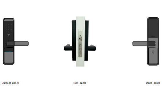 Popular ELA E-596 Tuya Keyless Entry Biometric Fingerprint Password Home Digital Smart Door Lock