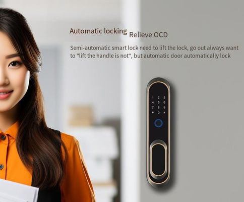 ELA E-556 Automatic Door Smart Lock Opens By Touch Without Pressing Handle