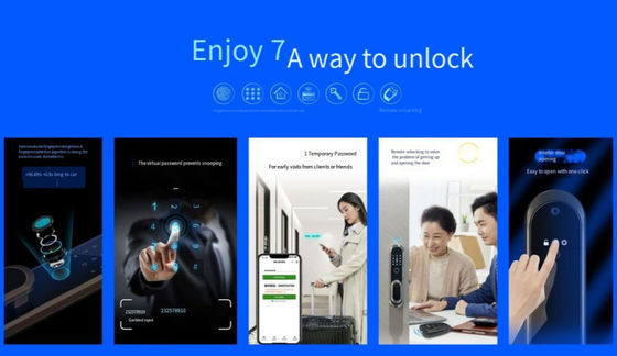 ELA E-556 Automatic Door Smart Lock Opens By Touch Without Pressing Handle
