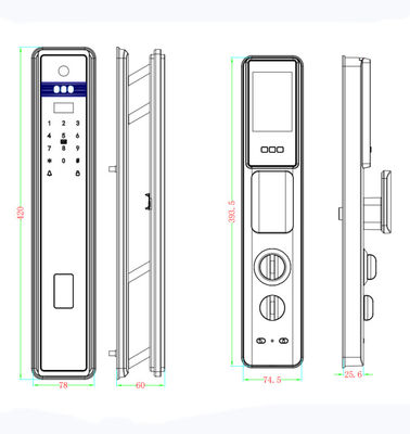 ELA E-760 High-end Smart Fingerprint Door Lock Can Real-time Cat Eye Monitoring Facial Recognition Finger Vein Smart Doo