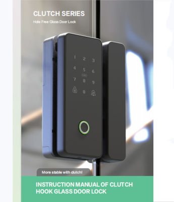 Digital High Security System Nfc Card Smart Phone Fingerprint Password Key Glass Door Lock E-G190