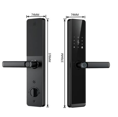 Tuya WiFi Aluminum alloy handle Fingerprint Door Lock For Home 2 Years Warranty，E-599