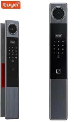 Tuya WiFi CNC Aluminium legering Automatisch slot voor thuis 2 jaar garantie,E-739