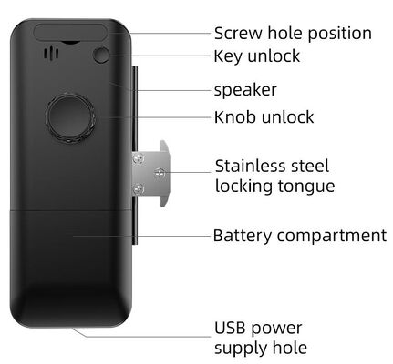 Tuya WiFi Aluminum alloy Glass door Lock For Home 2 Years Warranty，E-186-3D