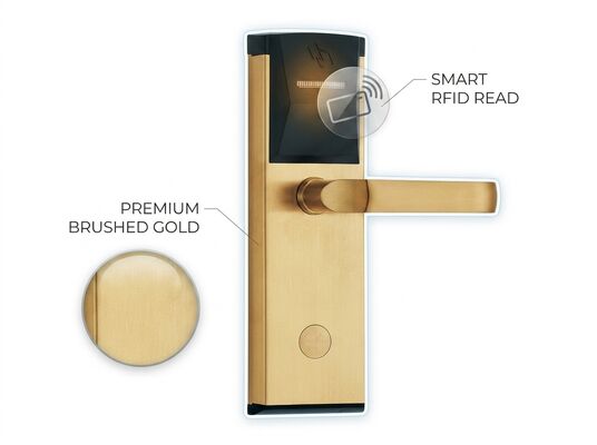 Fermeture de porte intelligente Contrôle d' accès RFID Fermeture électronique de porte d' hôtel