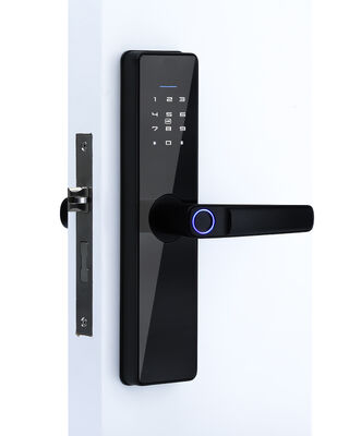 Métode de déverrouillage du téléphone et de l'empreinte digitale de la clé de la carte de code Smart Hotel Lock Silver Door Thickness 35 à 90 mm
