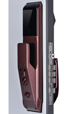 Métode de déverrouillage du téléphone et de l'empreinte digitale de la clé de la carte de code Smart Hotel Lock Silver Door Thickness 35 à 90 mm