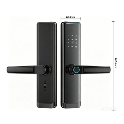 Hot Sale Smart Lock 50*50 Mortise Aluminum Alloy Tuya Wifi App Fingerprint Wooden Door Lock E513