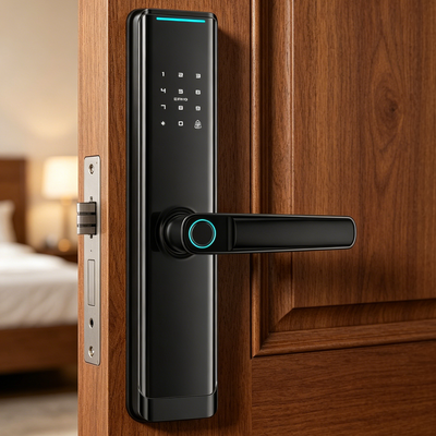 Smart Door Lock 50*50 Mortise Aluminum Alloy with Semiconductor Fingerprint Sensor Tuya Wifi App Control