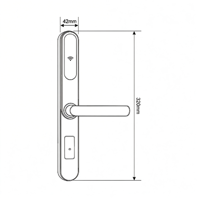 2026 Hot Sale Slim Aluminum Alloy Lock Secure Waterproof Dustproof for Entry Door 