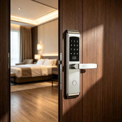 SUS304 Stainless Steel Waterproof High Security Electronic Smart Hotel Lock with Card Key and Password