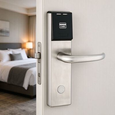 OEM/ODM Supported High Quality Waterproof SUS304 Stainless Steel Smart Hotel Lock with Card and Key