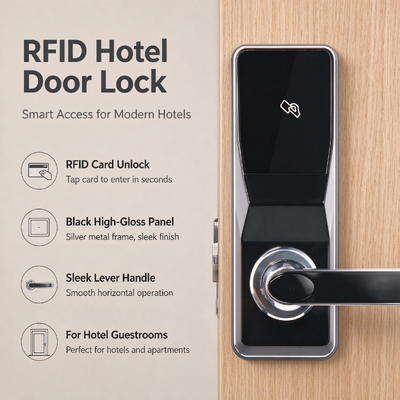Electronic Door Lock 2026 Hot-Selling Smart Hotel Lock Compatible with Various Types of Hotels