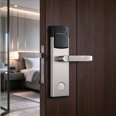 Integrated Waterproof and Rustproof SUS304 Stainless Steel Smart Hotel Lock with OEM ODM Customization