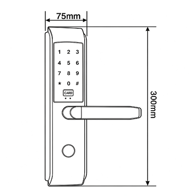 ELA EM05 Smart Digital Door Lock Secure & Durable Stainless Steel Build Easy Installation